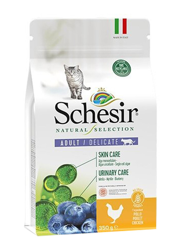 

Schesir Natural Selection Chicken Adult Dry Cat Food, 350g