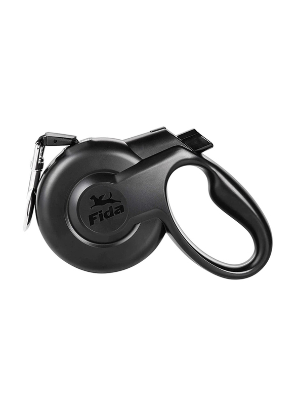 Fida Heavy Duty Styleash Series Retractable Dog Leash, Large, Black