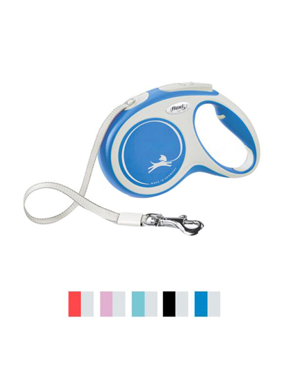 

Flexi New Comfort Tape Dog Leash, Medium, 5m, Blue