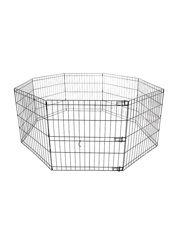

M-Pets Foldable Puppy Pen M 8 Panels, Medium, Black