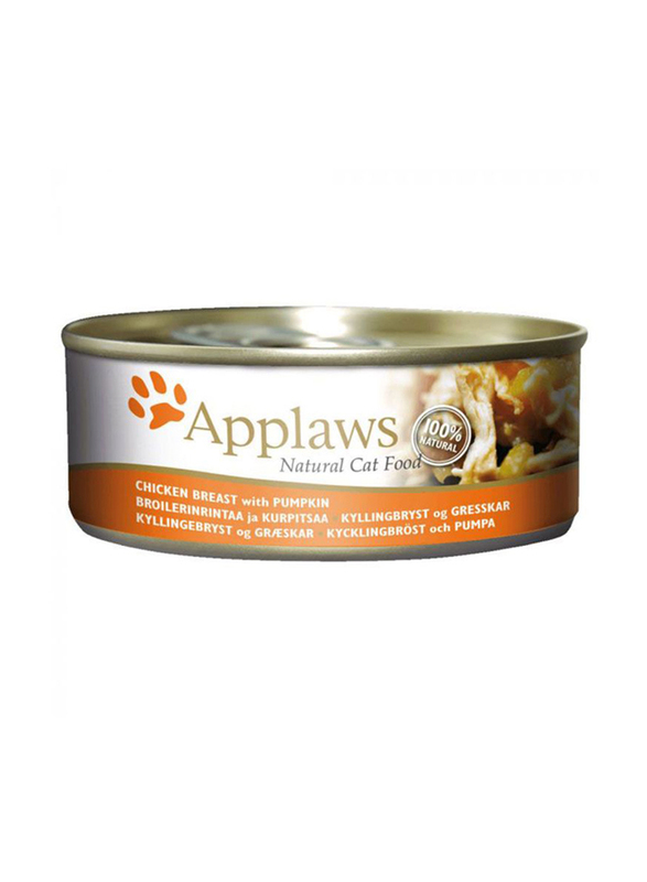 

Applaws Chicken Breast with Pumpkin Wet Cat Food, 3 x 156g