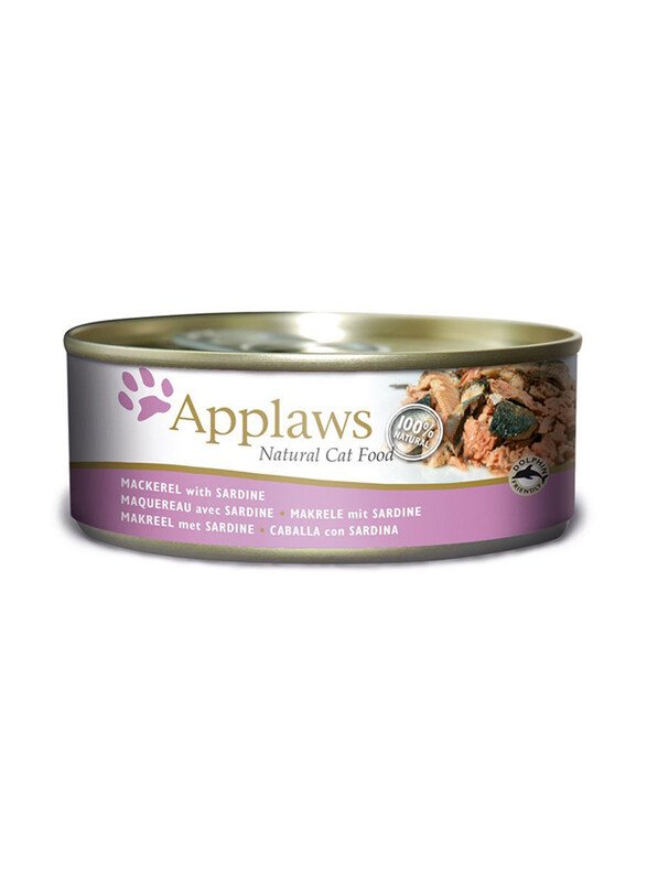 

Applaws Mackerel with Sardine Wet Cat Food, 3 x 156g