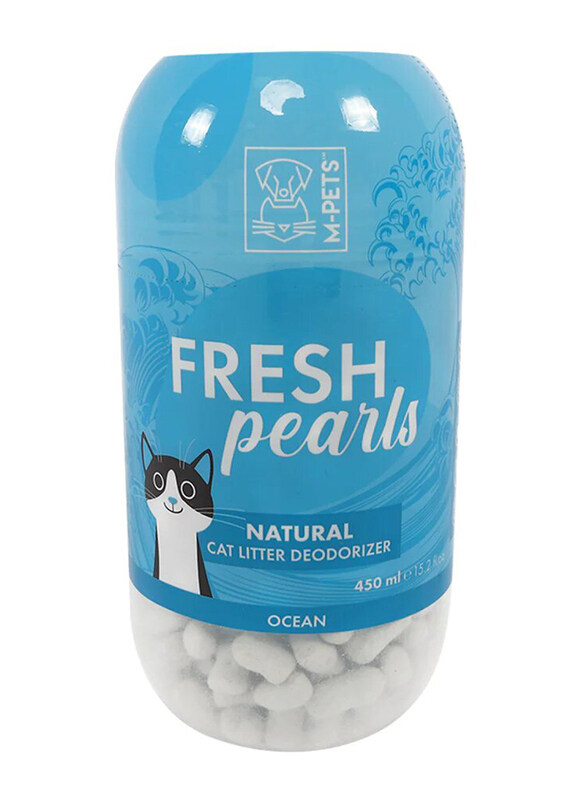 

M-Pets Fresh Pearls Ocean Natural Cat Litter Deodoriser, 450ml, Blue