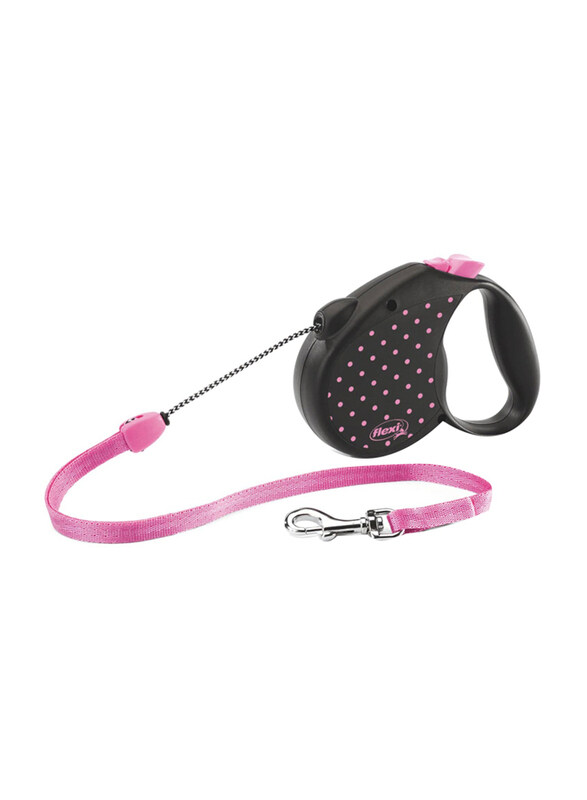 

Flexi Standard Colour Cord Dog Leash, Medium, 5m, Pink