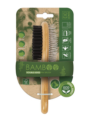 M-Pets Bamboo Double Sided Pin Brush, Multicolour