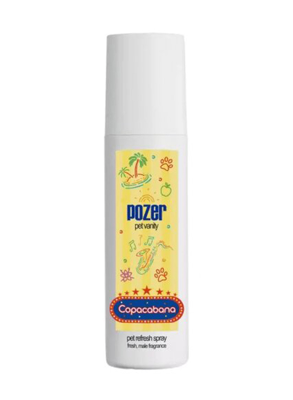 

Groom Professional Pozer Pet Vanity Copacabana Pet Refresh Spray, 200ml, Yellow