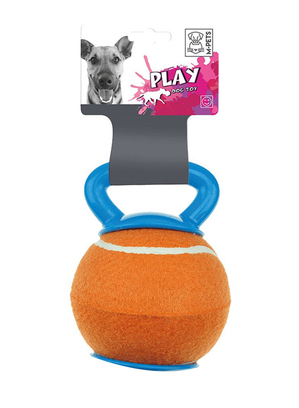 

M-Pets Baggy Ball Dog Toy, Orange/Blue