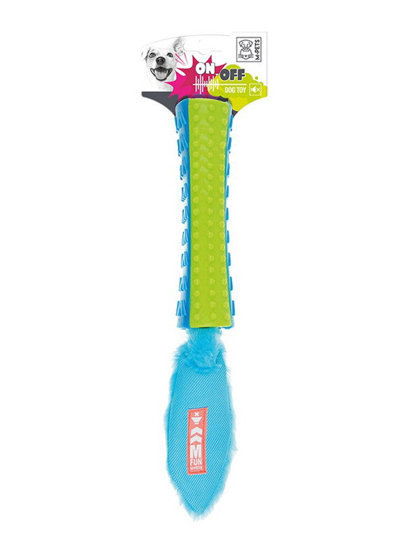 

M-Pets On & Off Funsty Dog Toy, Blue/Green
