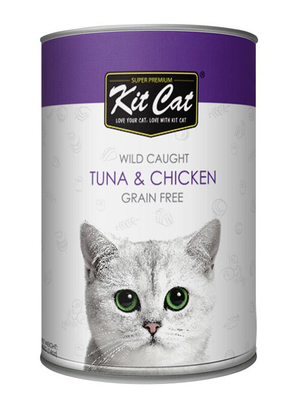 Kit Cat Wild Caught Tuna & Chicken Cat Wet Food, 400g