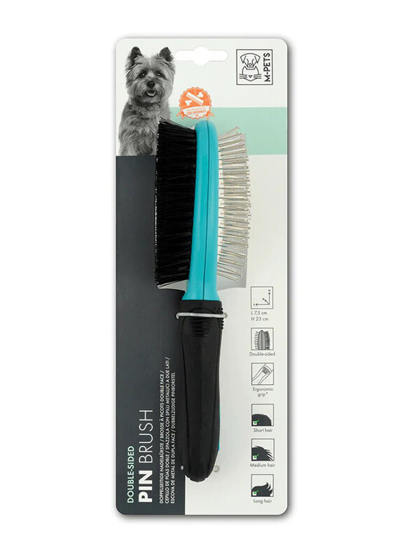 

M-Pets Dog Double Sided Pin Brush, Multicolour
