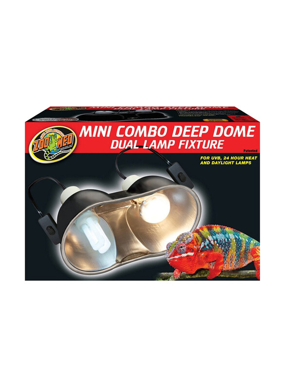 

Zoomed Mini Combo Deep Dome Lamp Fixture, 100W, Black