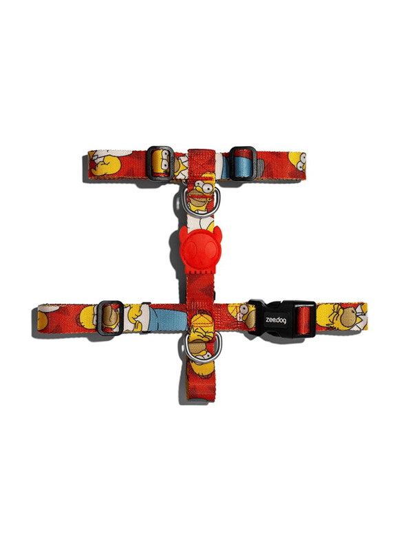 

Zee.Dog Homer Simpson H-Harness for Dog, Small, Red