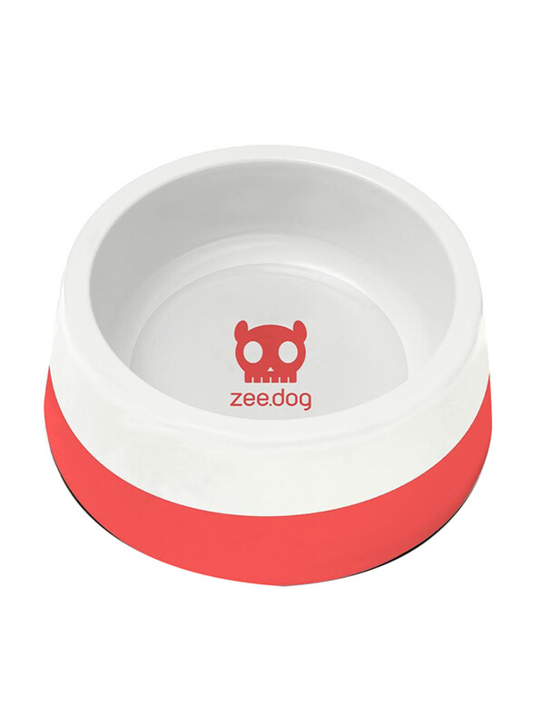 

Zee.Dog Black Bowl for Dog, L, Coral