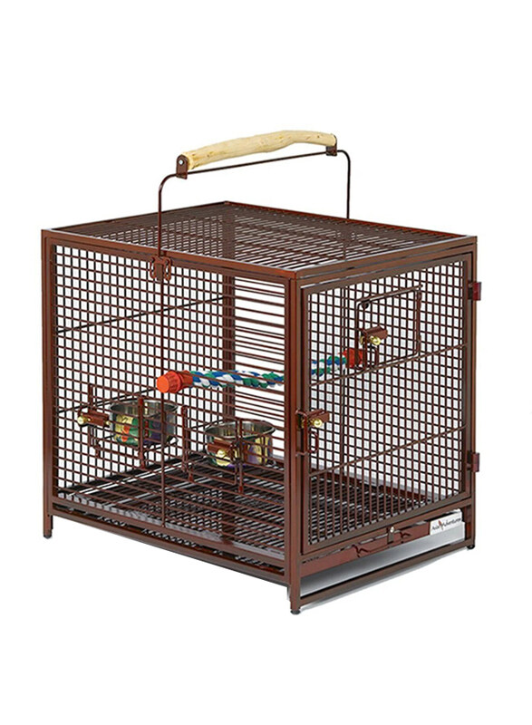 

Midwest Avian Adventures Ruby Poquito Avian Hotel Bird Cage, Red