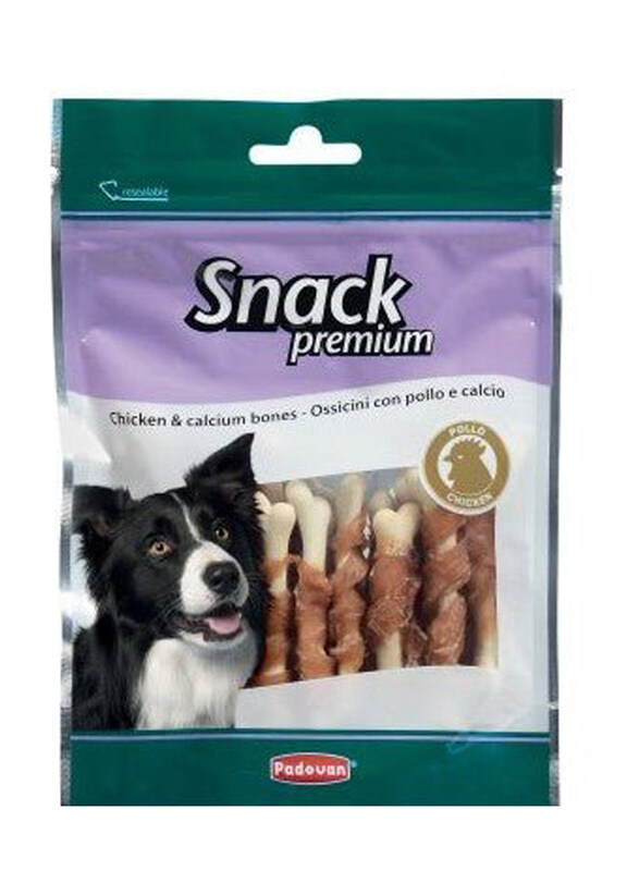 

Padovan Snack Premium Chicken & Calcium Bone Dog Dry Food, 100g