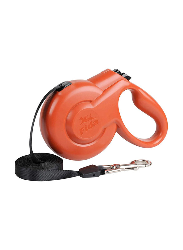 Fida Heavy Duty Styleash Series Retractable Dog Leash, X-Small, Red