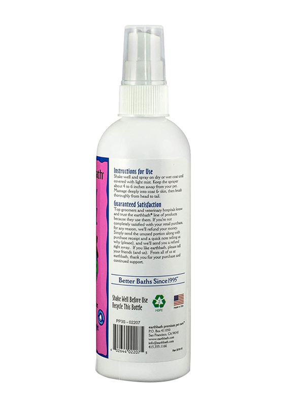 Earthbath Wild Cherry 3-in-1 Deodorizing Spritz Skin & Coat Conditioners, 8oz