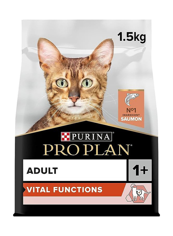 Purina Pro Plan Vital Function Salmon Adult Cat Dry Food, 1.5 Kg