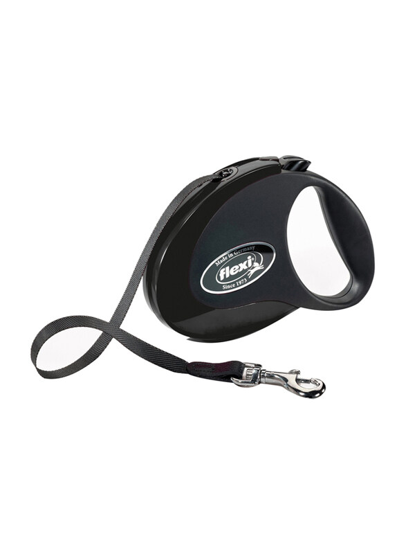 

Flexi Style Tape Retractable Dog Leash, Medium, 5m, Black