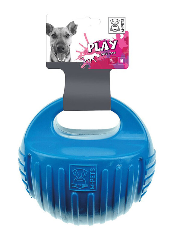 

M-Pets Arco Ball Dog Toy, Medium, Blue