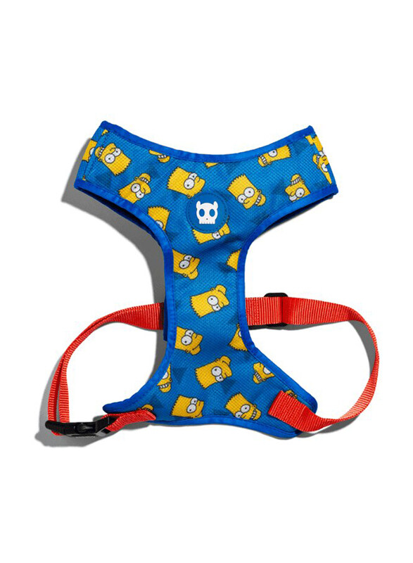 

Zee.Dog Bart Simpson Air Mesh Plus Harness for Dog, Medium, Blue