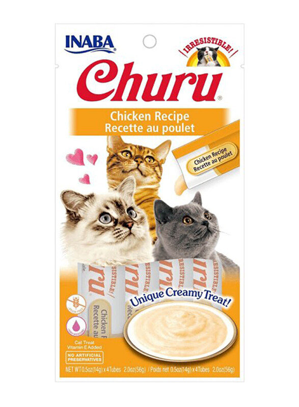 

Inaba Churu Chicken Recipe Cat Wet Food, 3 x 4 Piece