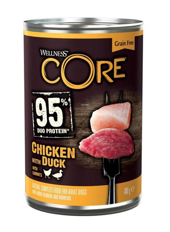 

Wellness Core Chicken & Duck Wet Dog Food, 400g