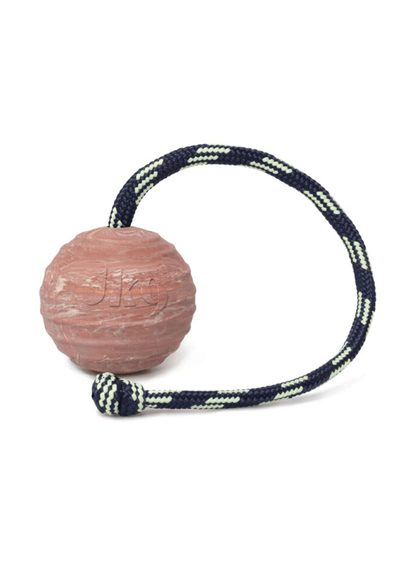 JULIUS-K9 70 mm Ball with String & Knot, Multicolour