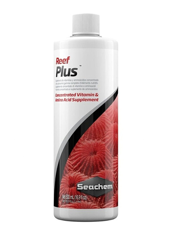 

Seachem Fish & Aquatics Saltwater Reef Plus, 500ml, White/Red