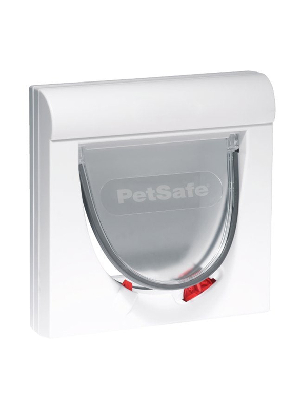 PetSafe Magnetic 4 Way Locking Classic Cat Flap with 1 Key, White