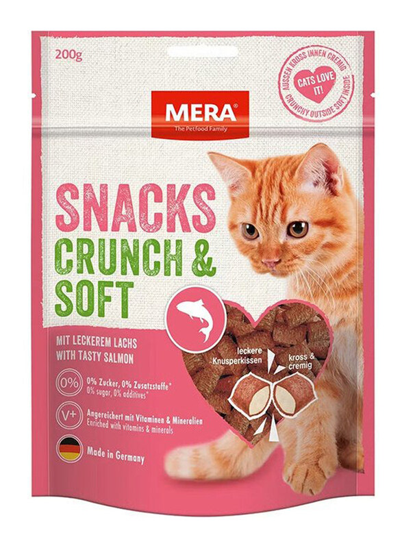 

MERA Crunch And Soft Salmon Cat Treats, 200g