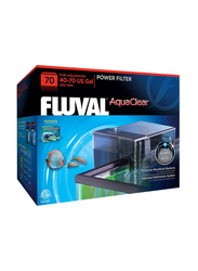 Fluval Aquaclear 70 Power Filter, 40-70 US Gal, 52-265 Liters, Black