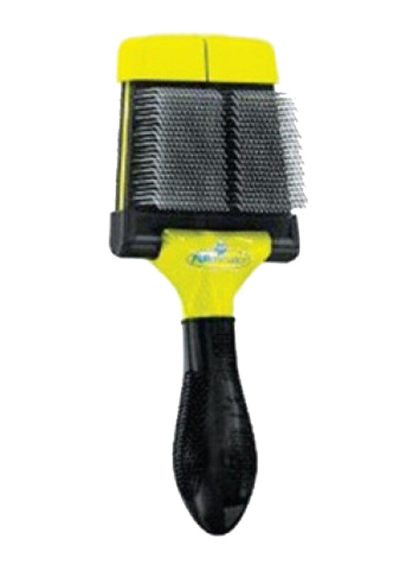 

Furminator Large Soft Slicker, Yellow/Black