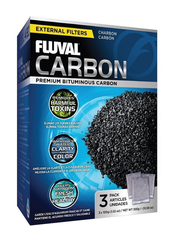 

Fluval Carbon, 3x100g, Black