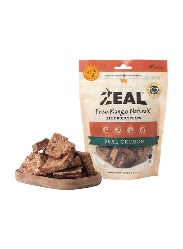 Zeal Veal Crunch Treats Dog Dry Food, 125g