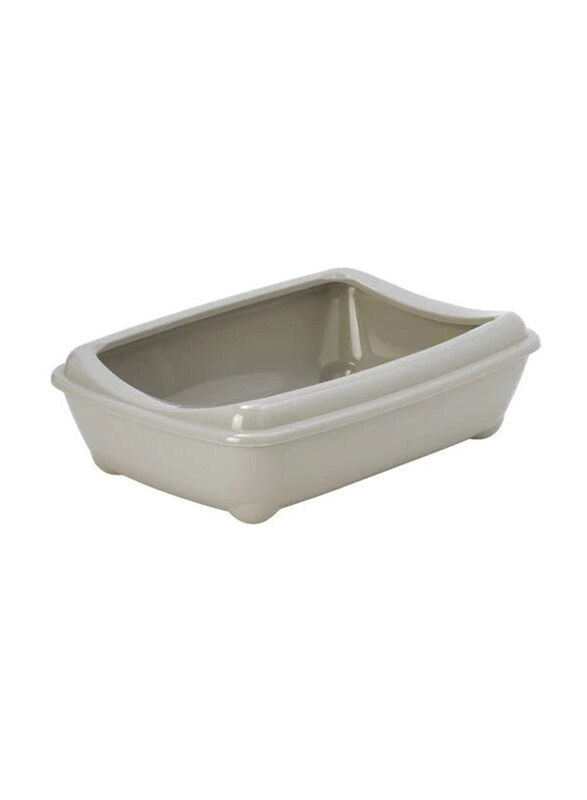 

Moderna Arist-O-Tray-Cat Litter Tray, Medium with Rim, Grey