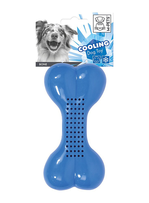 M-Pets Bone Cooling Dog Toy, Blue