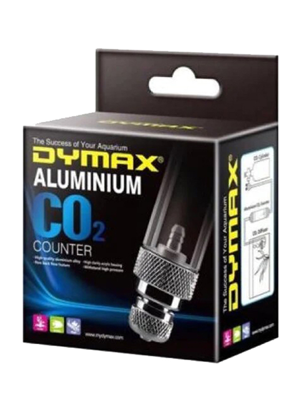 Dymax CO2 Double Ended Bubble Counter, Silver