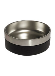 Zee.Dog Tuff Pet Bowl, Black/Silver