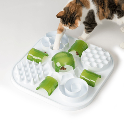Catit Play Treat Puzzle, Green/White