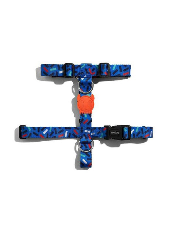 

Zee.Dog Atlanta Simpson H-Harness for Dog, Small, Blue