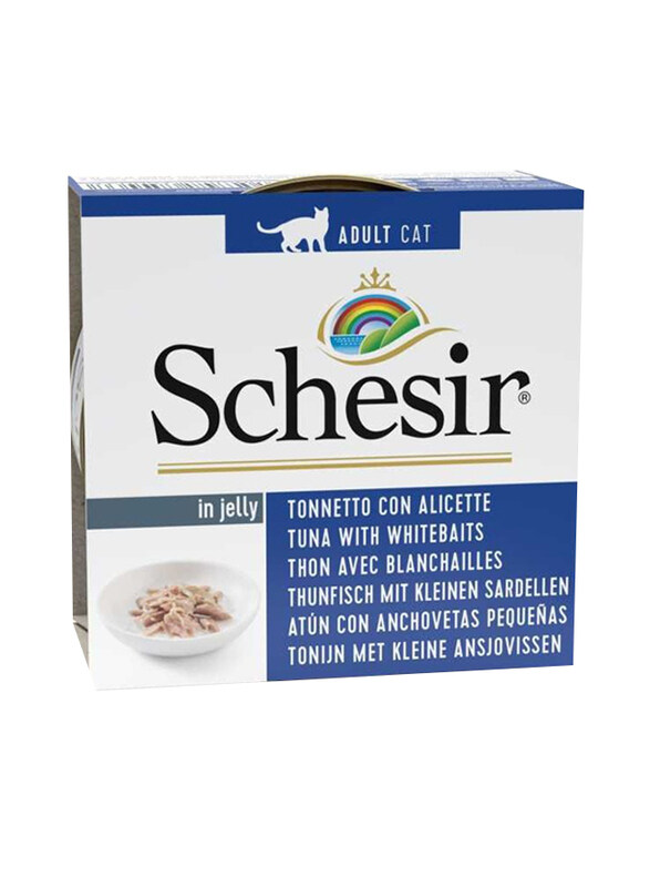 

Schesir Tuna With Whitebaits in Jelly Cat Wet Food (Can), 7 x 85g