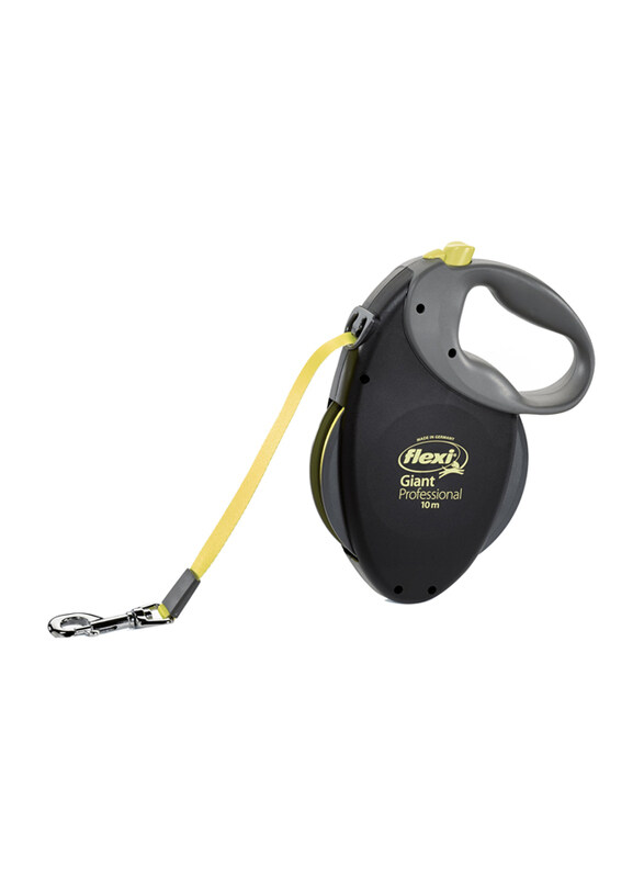 Flexi Giant Tape Dog Leash, Large, 10m, Yellow/Black