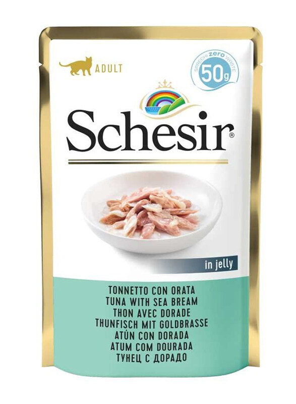 

Schesir Tuna with Seabream Wet Cat Food, 15 x 50g