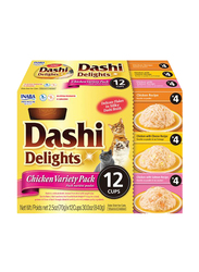 Inaba Dashi Delight Chicken Variety Pack Cat Treats, 12 x 70g