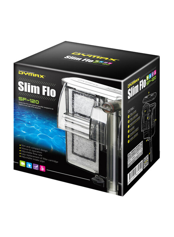 

Dymax SF-120 Slim Flo Aquarium Filter Grey
