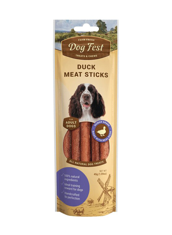 Dog Fest Duck Meat Sticks for Adult Dogs Dry Food, 45g