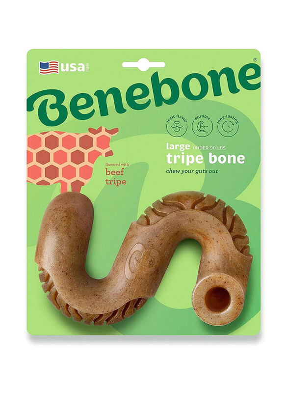 Benebone Beef Tripe Bone Dog Dry Food, Small