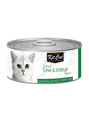 Kit Cat Deboned Tuna & Shrimp Toppers Wet Cat Food, 6 x 80g