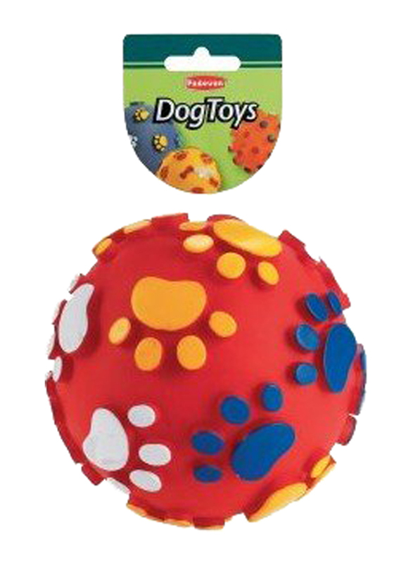 Padovan Dog Ball with Paws Dia, 12cm, Multicolour